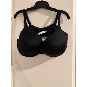 Cacique Smooth Boost Plunge Bra Black 42DDD Plus Size Underwire Lane Bryant